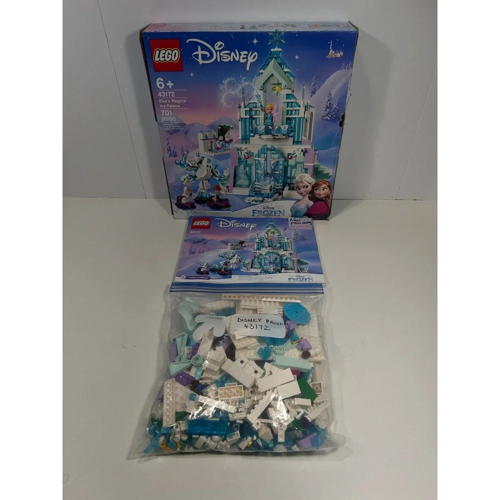 LEGO Disney Frozen Elsa's Magical Ice Palace 43172 Building Toy Set Box READ**